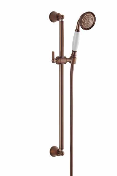 Shower set with slide rail flexible hose, 150cm, 1/2" handshower height adjustable handshower holder oil rubbed bronze FCP 8305 Liberty single lever