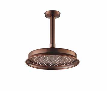 5cm overhead shower angle adjustable oil rubbed bronze 2 05 6 8 1 7 G 1 / 2 1 2 3 RSP 8131 + SAP 8211 Shower arm and rainshower ceiling-mounted 1/2" connection rainshower, Ø 22.