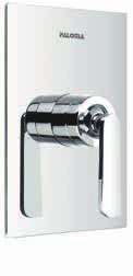 Fresia Series RSP 1101 + SAP 1102 Shower arm and rainshower wall-mounted 1/2" connection rainshower, 19.8 14.