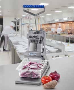 Kitchen Equipment/Prep Titan Series Max-Cut TM Edlund proudly introduces the first and only all-in one stainless steel Slicer, Dicer, Wedger, Corer, and French fry cutter that replaces all those