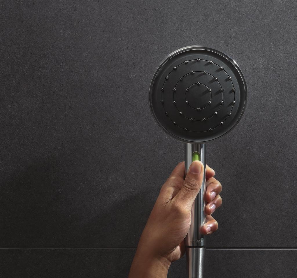 VJET SHOWER DESIGN AND TECHNOLOGY Inspired by familiar forms and materials, Tūroa's VJet shower features a modern minimalist aesthetic where technology and visual form complement one another.