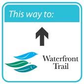 Template Name: GC-Template_toGreenbeltRoute Connector Directional Sign, towards Waterfront Trail Usage: As with the sign above, arrow can point ahead, left, right or veer