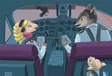 airplane to a stop at the gate. SHUTDOWN. Copilot Schimer and Pilot Stacey do their postflight checks.