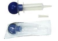 STERILE IRRIGATION SYRINGE, LATEX-FREE AS011 60 cc, Bulb Irrigation Syringe, Catheter Tip, with Tip Protector, Sterile, Poly Pouch