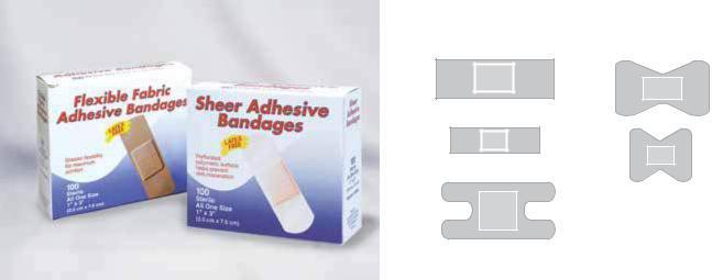 Economy Bandages Economy bandages consist of a highly absorbent non-stick pad to protect the wound. Our long-lasting adhesive is safely and easily removed.