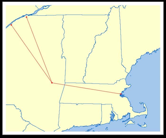 Cape Air proposes a continuation of Massena s 3x daily through service to Boston via Albany Highlights Each flight operates non-stop to Albany, then continues on to Boston Through service to Boston