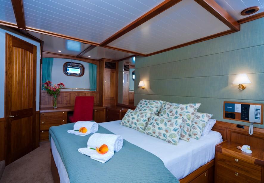 A HAVEN AT SEA Escapade cossets her guests in comfort and style.