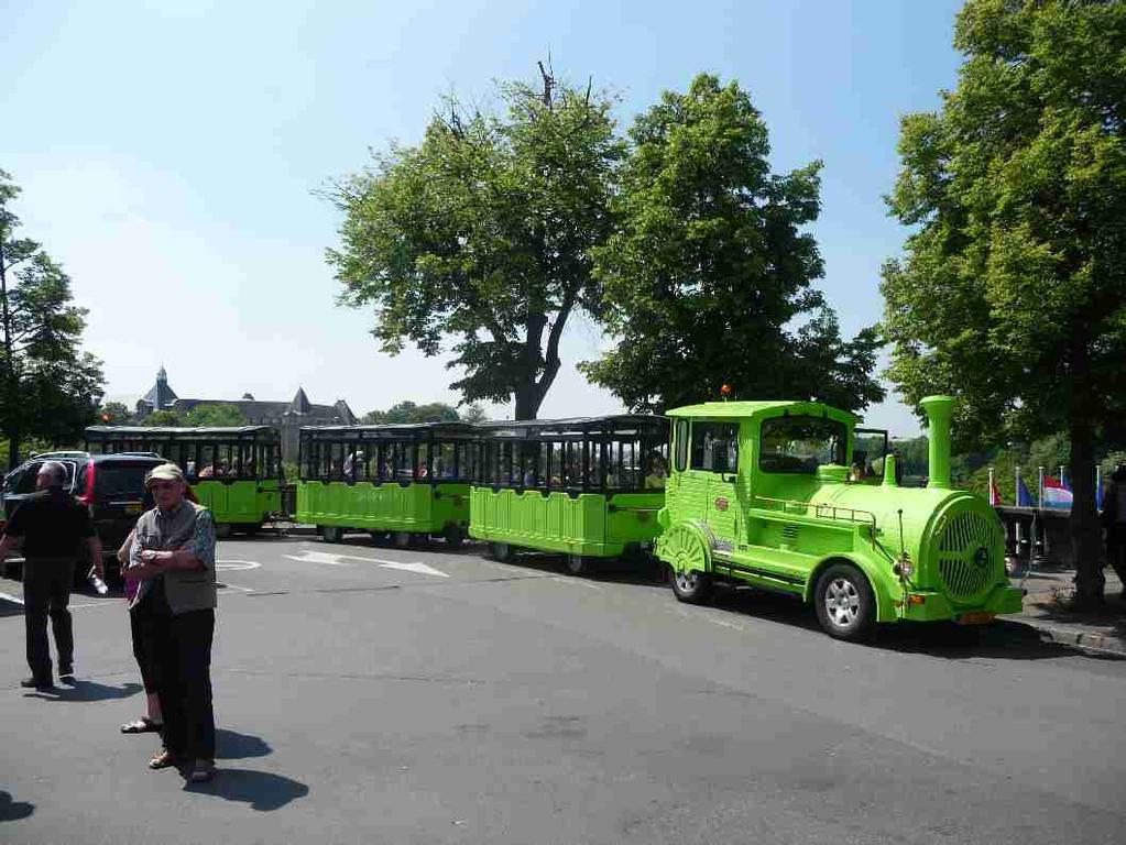 Tourist train at the Constitution Square.