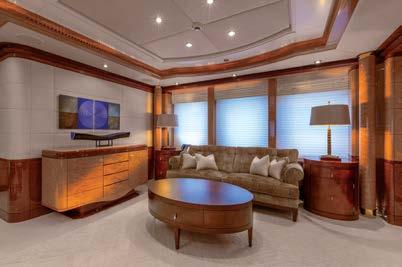 The luxurious suite includes a dividable