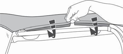Install Tailgate Bar on Rear Window Slide the C channel on the Tailgate Retainer onto the tubed strip sewn to the