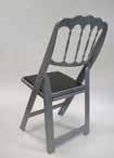 Chateau chairs are folding, stacking (horizontally and vertically), and come equipped