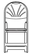 Fan Fan are well known folding and stacking chairs by Drake.