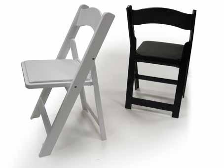 Structure Classic Drake wedding chair, strong, folding and stacking, easy to handle and maintain. Optically enhanced SUPER WHITE frame, with EXTREME UV protection for extended durability.