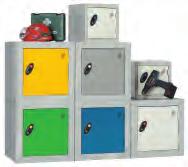 WIRE MESH LOCKERS 1 bank of 2 nests of lockers offers 12 individual compartments ideal for the storage of cycle helmets.