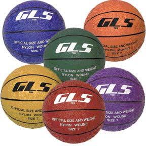 BasketBalls Colored Rubber Basketballs - Top quality rubber and scuff proof covers - 100% Butyl bladders and computerized nylon windings for perfect balance and true