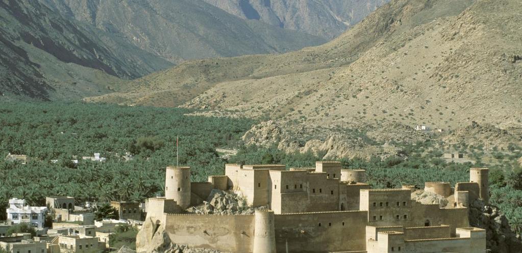 Mountains and Jebel Nakhal. Spend the morning exploring the fort and old Nakhl village, before continuing into the mountains.