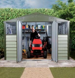 All sheds feature a secure key operated locking mechanism that bolts both top and base of the doors, making forced entry exceptionally difficult.