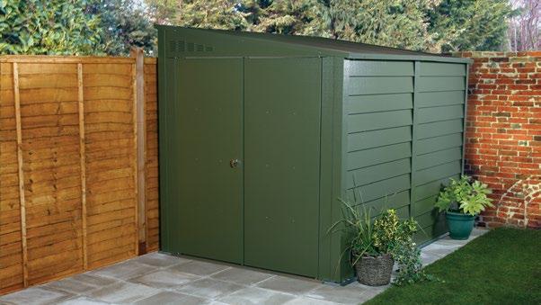 As an option this shed can have an additional two windows fitted to the rear of the shed (giving a maximum of four windows) or, for security, no windows at all.