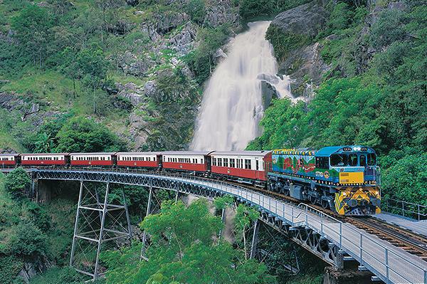 The original Kuranda Scenic Railway is a spectacular journey through World Heritage protected tropical rainforest, past beautiful and spectacular waterfalls and into the awesome Barron Gorge.
