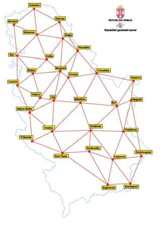 Current networks in Serbia (4) AGROS (Active Geodetic Network of Serbia) Network ran by Republic geodetic authority of Serbia Covers territory of Serbia, currently without Vojvodina Mounting of