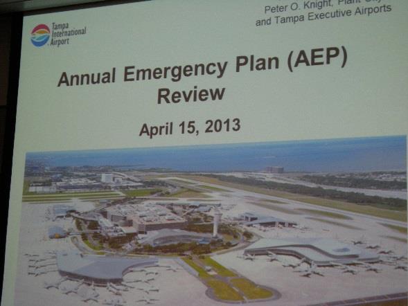 Airport Emergency Plan (AEP) Annual Review Conducted with all Airport Emergency