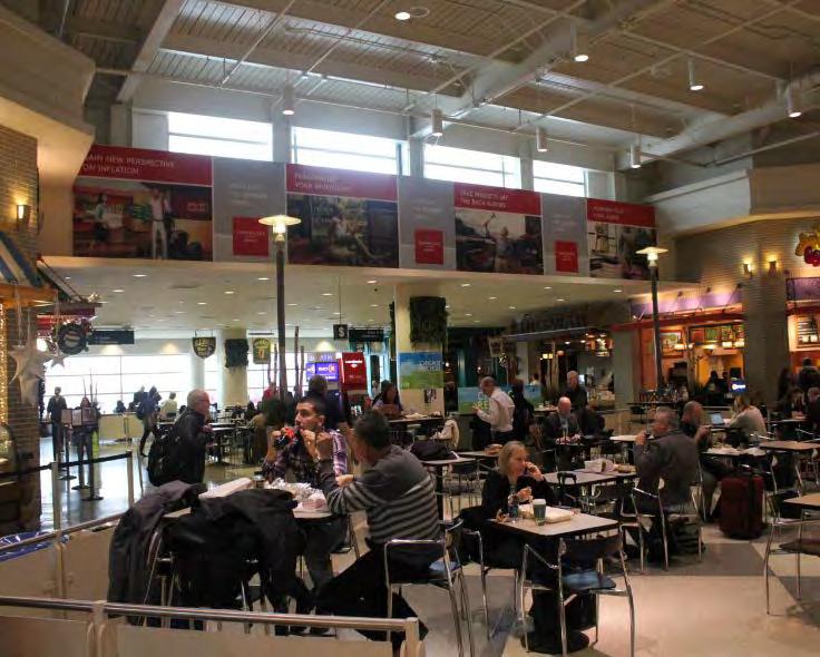 Chicago Midway Airport Printed Display This Iconic Midway Display is located in the heart of the primary food court.