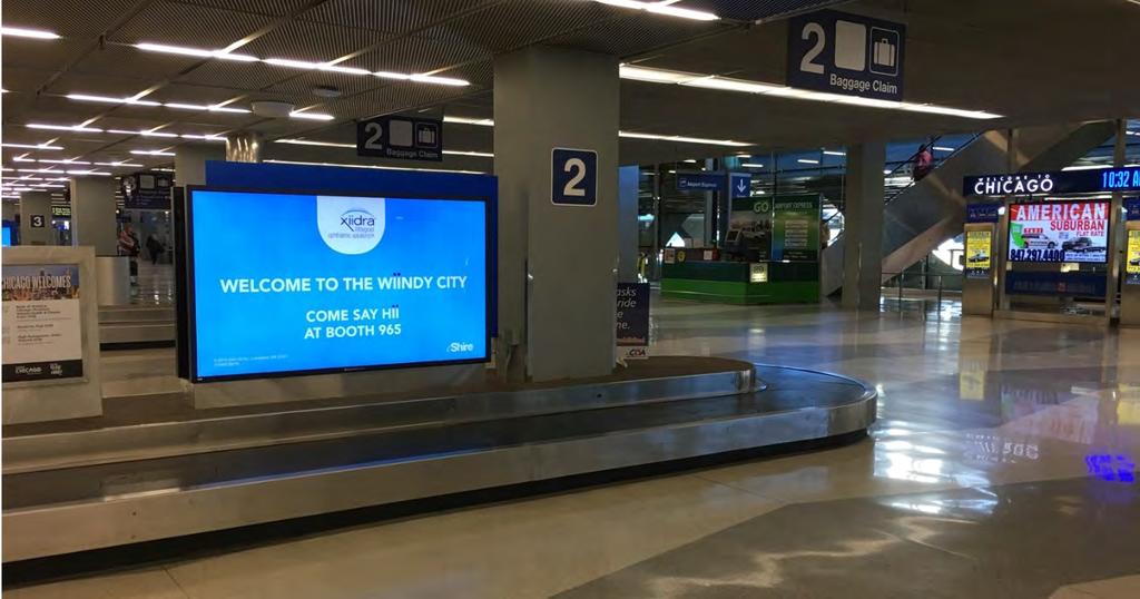 Chicago O Hare Airport Digital Baggage Claim Network Digital bag claim displays are a great