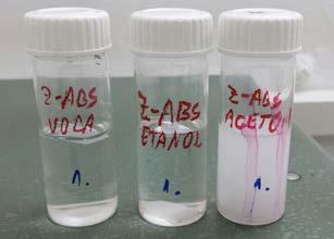 4.2. Rezultati testa bubrenja Tablica 5. prikazuje rezultate ispitivanja kemijske otpornosti Z-ABS-a, tj. testa bubrenja u vodi, etanolu i acetonu unutar ispitanog vremenskog perioda.
