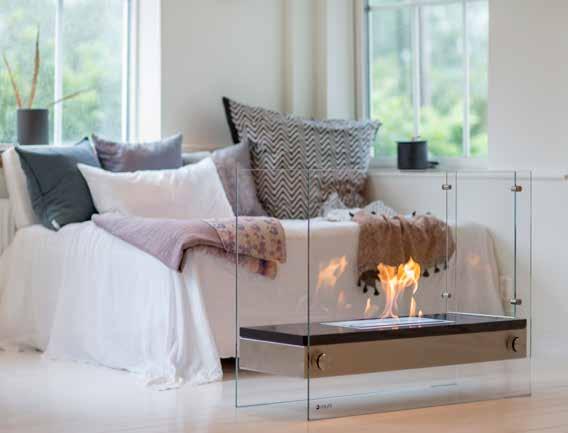 The fireplace naturally goes well in the living room when you want to spend time with friends and family around
