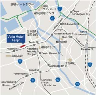 Valie Hotel Tenjin Location Fukuoka, Fukuoka Prefecture Hotel Type Stay-Only Number of Guest Rooms 77 Leasable Area 1,910.