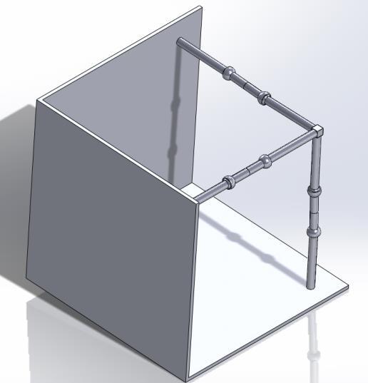 CAD Model Created 3-D model of the system in SolidWorks Works well when the ball joints are kept in tension as seen in Fig 1.