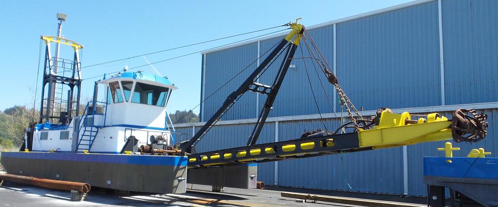 Newly acquired cutter dredge Other Dredging Needs The Harbor District is also responsible for dredging other areas of the bay not serviced by the Army Corps of Engineers.