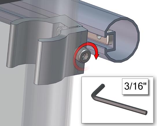 (WVM-BP) to bottom of frame by tightening bolt.