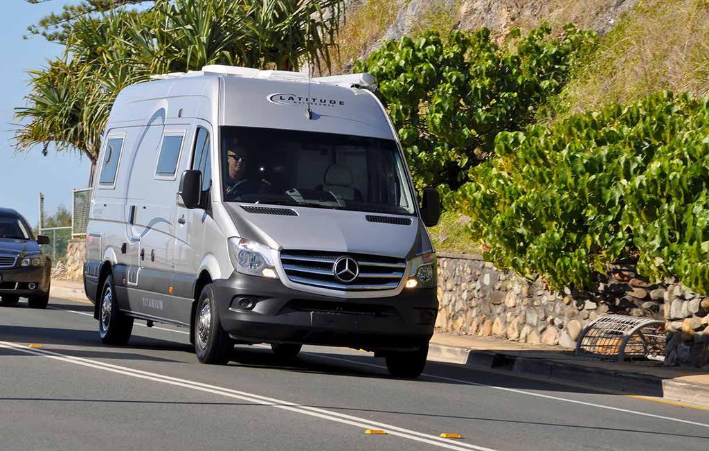 36 Day Test In line with their experience at the premium end of the market, Ben and Michael have chosen to stick with the Mercedes Benz Sprinter, although the 6.96 m LWB version, not the 7.36 m XLWB.