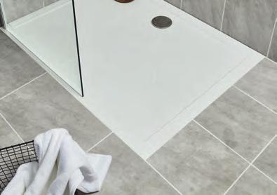 Products in the range can be recessed into the floor to reduce the step into the bathing