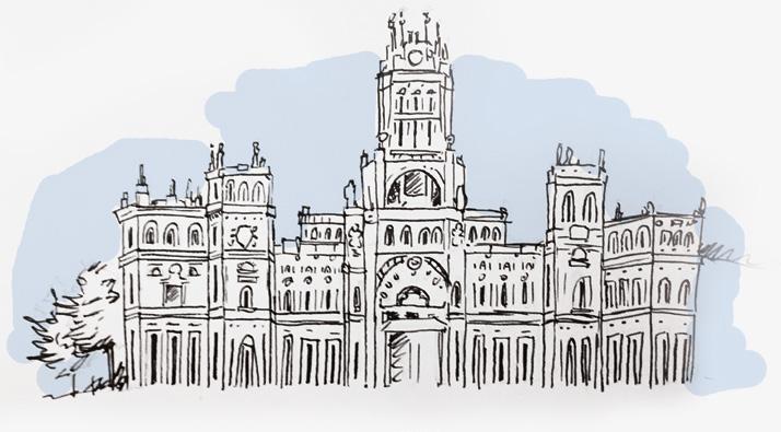 Climb to the top of Cibeles Palace and enjoy the views from the observation deck!