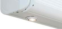 The bulbs can be replaced easily. The light fixings are available in white or black.