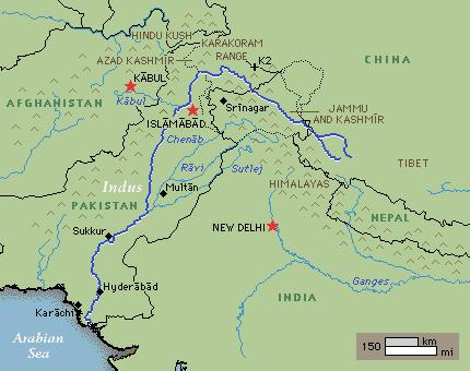 HINDU KUSH KARAKARM China U Afghanistan I HIMALYAS B Iran Pakistan India Nepal Country/Regio n Indus Basin International Areas Area (sq.