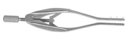 Description:Blunt 4mmx 8mm four prong tip T-180264 OP-80300 Stevenson Lacrimal Sac Retractor Procedure: Lacrimal Description:Curved