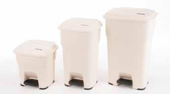 Waste Management Systems HERA The Hera range of pedal bins comply with HACCP recommendations for hands free operation, making them ideal for