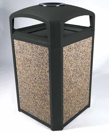 Landmark Series Classic Containers Dome Top with Ashtray, Frame and FG395900 Rigid Liner.