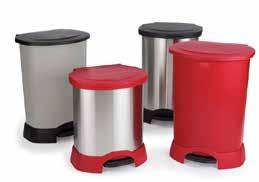 Step-On Waste Containers Greater capacity Step-On Containers make waste collection more efficient and help reduce labour costs.
