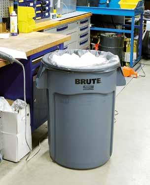 BRUTE 167 l Utility Container The BRUTE with Venting Channels is the most important innovation in refuse collection in decades! WASTE MANAGEMENT: Utility Waste Smarter ergonomics. Superior durability.