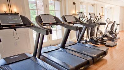 HEALTH AND FITNESS Full service health club with strength training and cardiovascular equipment and