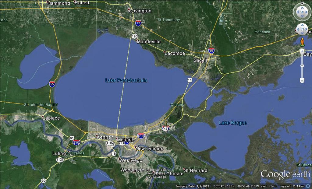 WHY THERE IS NO STORM SURGE PROTECTION FOR THE LAKE PONTCHARTRAIN BASIN A Report Addressing: I.