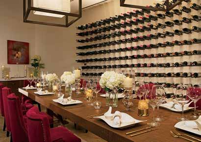 Lovers of the grape adore our wine cellar for its vast array of premiere vintages.