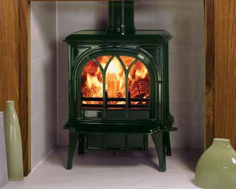 The woodburning version has a solid cast iron base, as wood burns more efficiently on a bed of ash, and no ashpan.