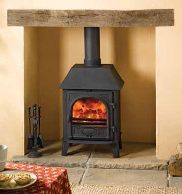 stove or as a multi-fuel model with external riddling. The additional width allows you to load logs up to 13 (330mm) in length.