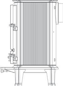 Tee piece with end cap 4516 For coloured enamel flue pipe codes see page 72. Maximum heat output: To boiler 2.0kW (6,800 BTU s) To room 2.