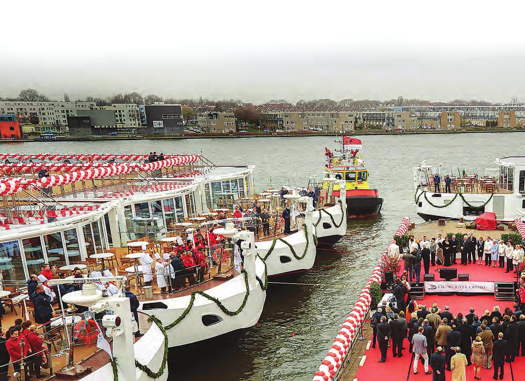 In 2014 Viking named 18 river ships in three ceremonies over five days.